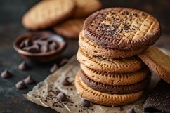 Cookies with chocolate chips Heap Product Image 1