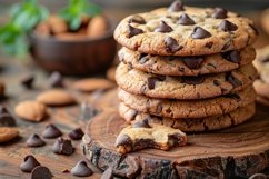Cookies with chocolate chips Heap Product Image 1