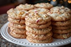 Cookies with chocolate chips Heap on a plate Product Image 1