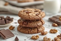 Cookies with chocolate chips Heap Product Image 1