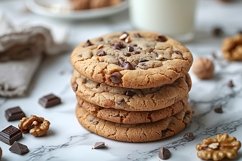 Cookies with chocolate chips Heap Product Image 1