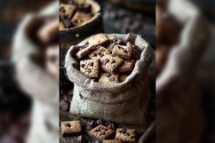Chocolate chips cookies in brown sack Product Image 1