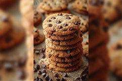 Cookies with chocolate chips Heap Product Image 1