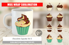 Mug Wrap Chocolate Cupcake Product Image 1