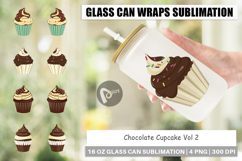 Glass Can Chocolate Cupcake Product Image 1
