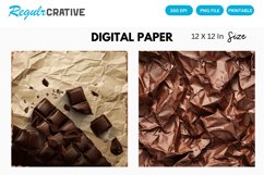 Chocolate Digital Paper, Chocolate Background Product Image 1