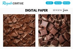 Chocolate Digital Paper, Chocolate Background Product Image 1