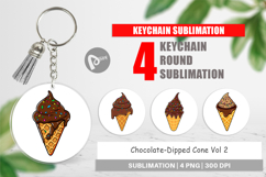 Keychain Dipped Ice Cream Product Image 1