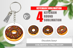 Keychain Chocolate Donut Product Image 1