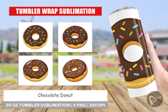 Tumbler Chocolate Donut Product Image 1