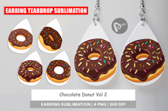 Earring Chocolate Donut Product Image 1