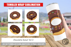 Tumbler Chocolate Donut Product Image 1