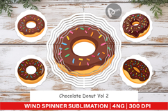 Wind Spinner Chocolate Donut Product Image 1