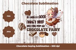 Chocolate Fairy Funny Saying - Chocolate Sublimation Product Image 1