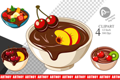 Chocolate Fondue Clipart Product Image 1