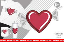 Chocolate Heart Clipart Product Image 1