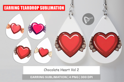 Earring Chocolate Heart Product Image 1