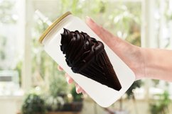 Chocolate Ice Cream Glass Can Wraps Product Image 2