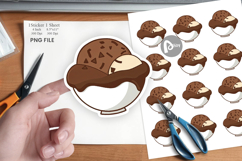Chocolate Scoop Sticker Product Image 1