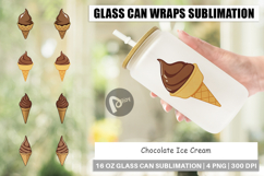 Glass Can Chocolate Ice Cream Product Image 1