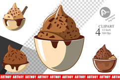 Chocolate Scoop Clipart Product Image 1