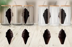 Chocolate Ice Cream Glass Can Wraps Product Image 3