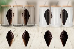 Chocolate Ice Cream Glass Can Wraps Product Image 5