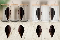 Chocolate Ice Cream Glass Can Wraps Product Image 6