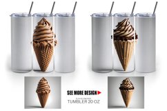 Chocolate Ice Cream | Tumbler Sublimation Wrap Product Image 2