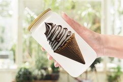 Chocolate Ice Cream Glass Can Wraps Product Image 2