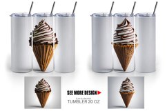 Chocolate Ice Cream | Tumbler Sublimation Wrap Product Image 3