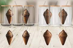 Chocolate Ice Cream Glass Can Wraps Product Image 3