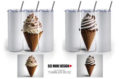 Chocolate Ice Cream | Tumbler Sublimation Wrap Product Image 4