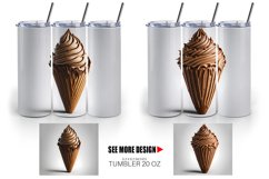 Chocolate Ice Cream | Tumbler Sublimation Wrap Product Image 5