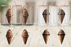 Chocolate Ice Cream Glass Can Wraps Product Image 6