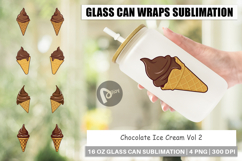 Glass Can Chocolate Ice Cream Product Image 1