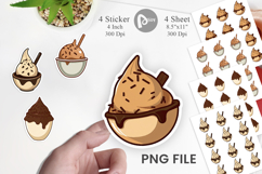 Chocolate Scoop Sticker Product Image 1