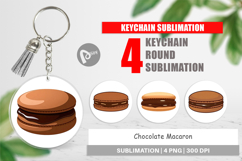 Keychain Chocolate Macaron Product Image 1