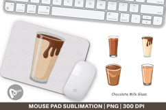Mouse Pad Chocolate Milk Glass Product Image 1