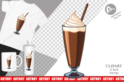 Chocolate Milkshake Clipart Product Image 1