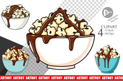 Chocolate Popcorn Clipart Product Image 1