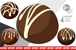 Chocolate Truffle Clipart Product Image 1