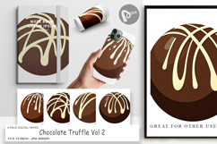 Digital Paper Chocolate Truffle Product Image 1