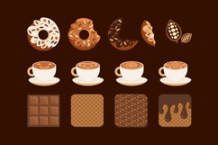 Chocolate Donut Coffee Set Product Image 1