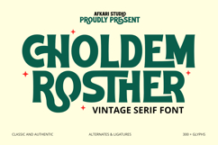 Choldem Rosther - Vintage Serif Display Font Product Image 1