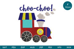Choo Choo Train Machine Embroidery Product Image 1