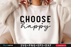 Choose Happy SVG Design Product Image 1