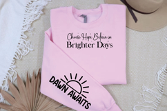 Choose Hope Believe in Brighter Days Sleeve SVG Product Image 3