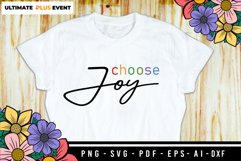 Choose Joy SVG Cut Files - Positive Quote SVG Design Product Image 1
