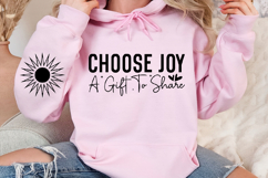 Choose joy a gift to share Sleeve SVG Design Product Image 3
